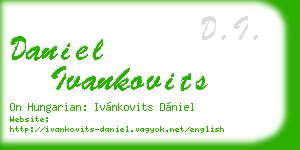 daniel ivankovits business card