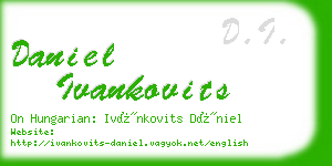 daniel ivankovits business card